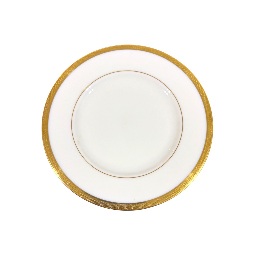Set of 4 Lenox Tuxedo Bread & Butter Plates 6 3/8" Fine Bone China 24k Gold Trim